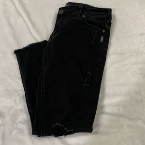 Black Silver Jeans Tuesday low rise ankle Skinny - Size W31/L26